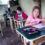 1. a 2. třída - Učíme se venku :)