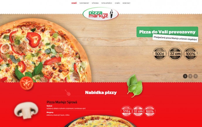 Jídlo Markýz - reference, webdesign, tvorba www