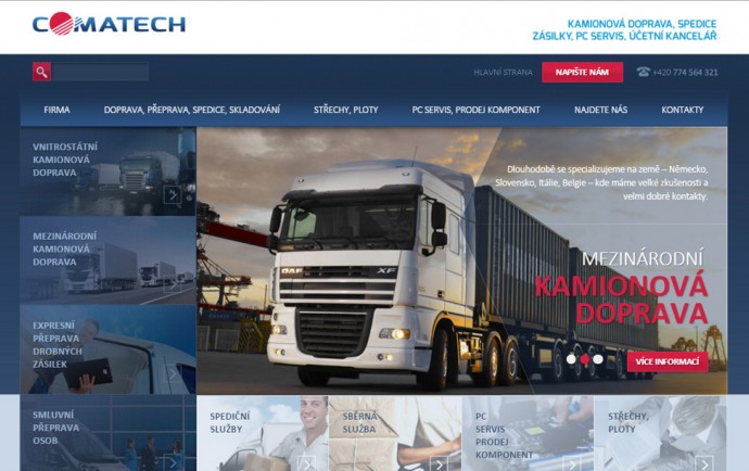 Comatech s.r.o. - reference, webdesign, tvorba www
