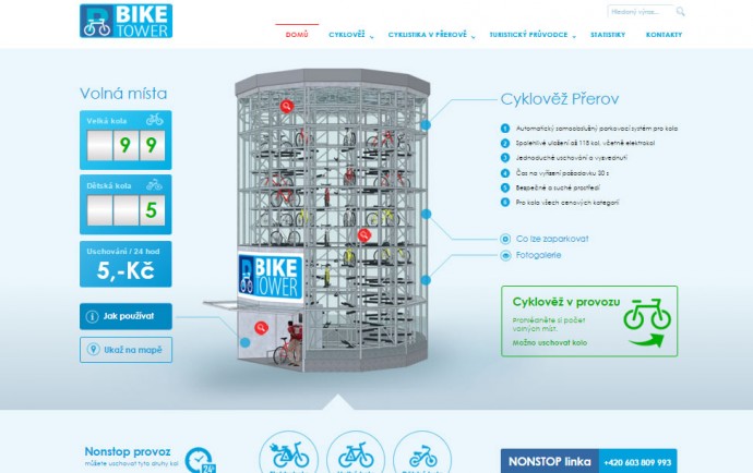 Cyklověž Přerov - reference, webdesign, tvorba www
